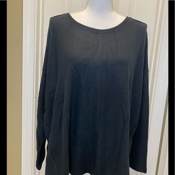 Nordstom Bordeaux Center Seam Sweater S1X - Picture 3 of 9